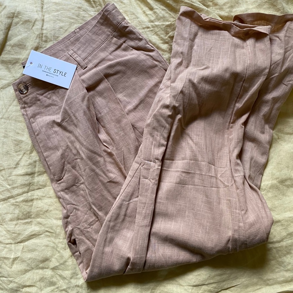 intheatyle x lorna luxe trousers
